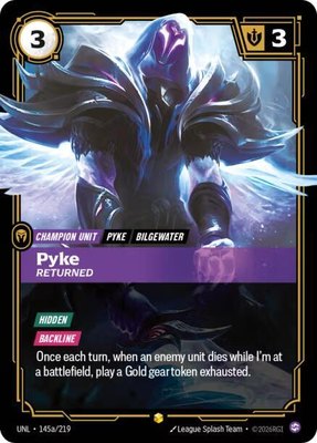 Pyke, Returned (Alternate Art), Unleashed