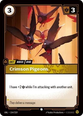 Crimson Pigeons, Unleashed