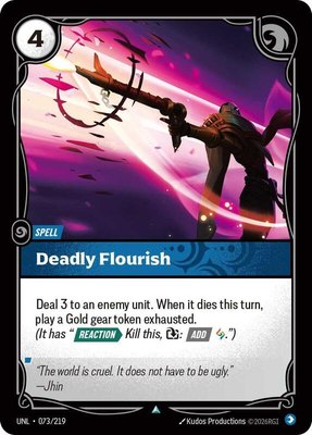 Deadly Flourish, Unleashed