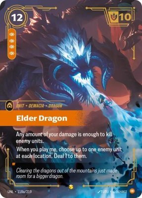 Elder Dragon (Alternate Art), Unleashed