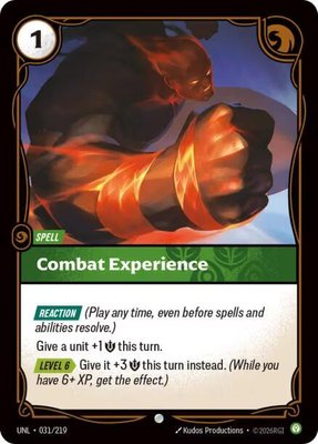 Combat Experience, Unleashed