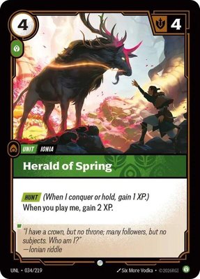 Herald of Spring, Unleashed