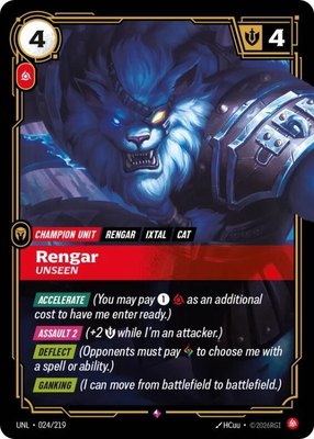 Rengar, Unseen, Unleashed