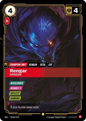 Rengar, Unseen (Alternate Art), Unleashed