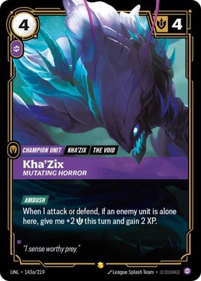 Kha'Zix, Mutating Horror (Alternate Art), Unleashed