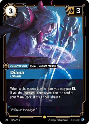 Diana, Lunari (Alternate Art), Unleashed