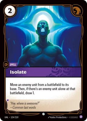Isolate, Unleashed