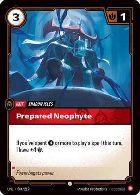 Prepared Neophyte, Unleashed