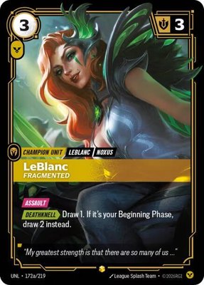 LeBlanc, Fragmented (Alternate Art), Unleashed
