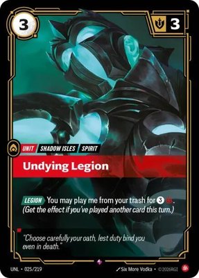 Undying Legion, Unleashed