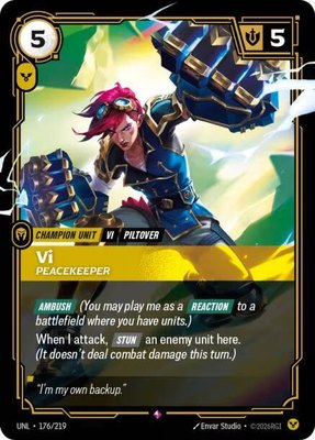 Vi, Peacekeeper, Unleashed