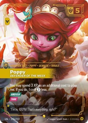 Poppy, Defender of the Meek (Alternate Art), Unleashed