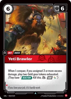 Yeti Brawler, Unleashed