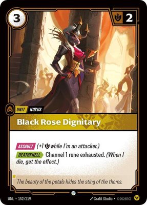 Black Rose Dignitary, Unleashed