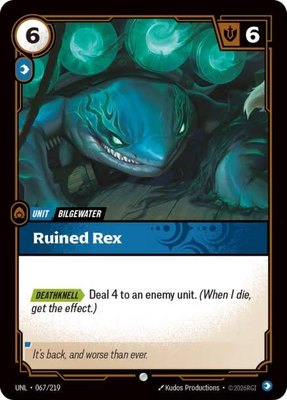 Ruined Rex, Unleashed