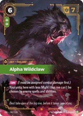Alpha Wildclaw, Unleashed