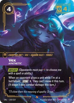 Vex, Apathetic, Unleashed