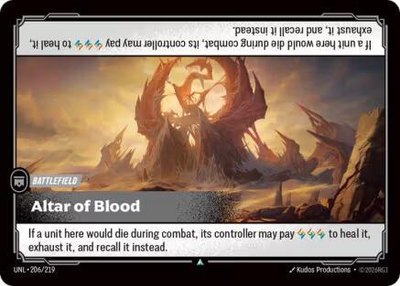 Altar of Blood, Unleashed
