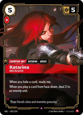 Katarina, Reckless, Unleashed