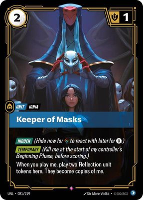 Keeper of Masks, Unleashed