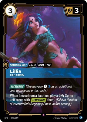 Lillia, Fae Fawn, Unleashed