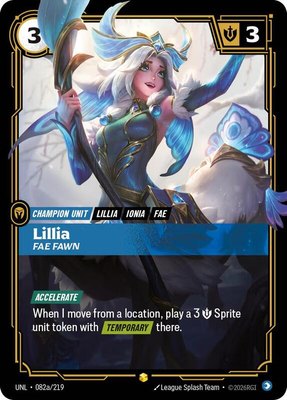 Lillia, Fae Fawn (Alternate Art), Unleashed