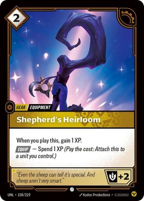 Shepherd's Heirloom, Unleashed