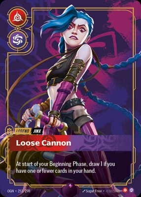 Jinx, Loose Cannon (Metal) (Prize Wall), Riftbound Organized Play Promotional Cards