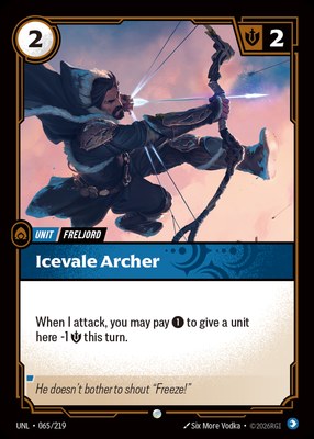 Icevale Archer, Riftbound Organized Play Promotional Cards