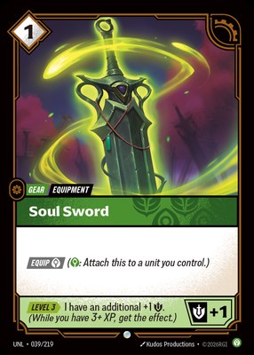 Soul Sword, Riftbound Organized Play Promotional Cards