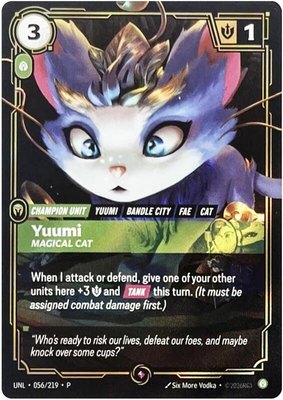 Yuumi, Magical Cat, Riftbound Organized Play Promotional Cards