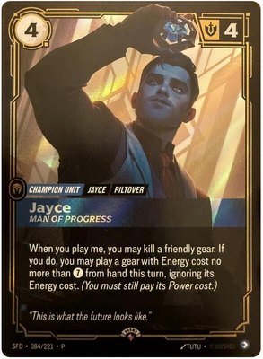 Jayce, Man of Progress, Riftbound Organized Play Promotional Cards