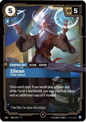 Zilean, Time Mage, Riftbound Organized Play Promotional Cards