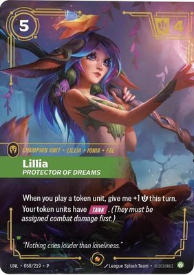 Lillia, Protector of Dreams, Riftbound Organized Play Promotional Cards