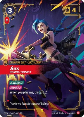 Jinx, Demolitionist (Overnumbered), Vendetta