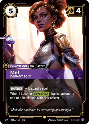 Mel, Defiant Soul (Alternate Art), Vendetta