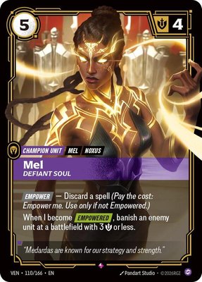 Mel, Defiant Soul, Vendetta