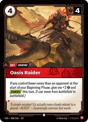 Oasis Raider, Vendetta