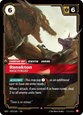 Renekton, Rage Fueled, Vendetta