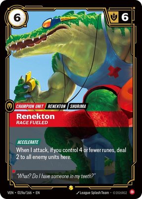 Renekton, Rage Fueled (Alternate Art), Vendetta