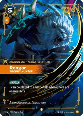 Rengar, Trophy Hunter (Overnumbered), Vendetta