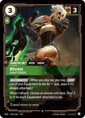 Riven, Shattered, Vendetta
