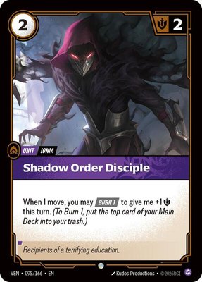 Shadow Order Disciple, Vendetta