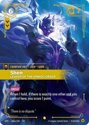 Shen, Leader of the Kinkou Order (Alternate Art), Vendetta