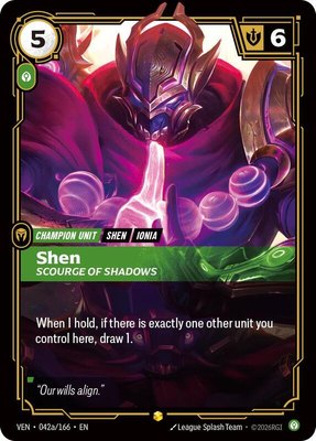 Shen, Scourge of Shadows (Alternate Art), Vendetta