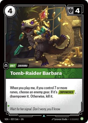 Tomb-Raider Barbara, Vendetta