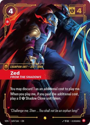 Zed, From the Shadows (Overnumbered), Vendetta