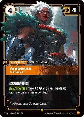 Ambessa, The Wolf (Alternate Art), Vendetta