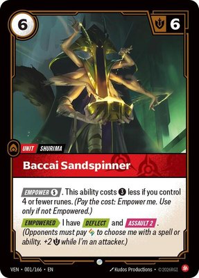 Baccai Sandspinner, Vendetta
