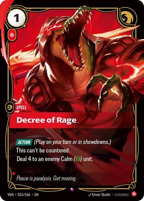 Decree of Rage, Vendetta